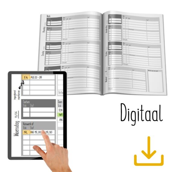 planagenda schoolagenda middelbare school plan agenda