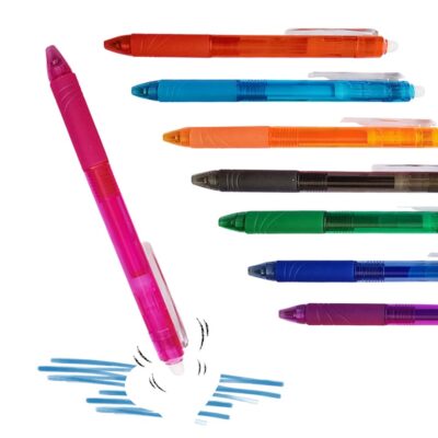 uitwisbare pen - uitgumbare pennen met verschillende kleuren. Stel zelf jouw uitwisbare pen voor de middelbare school samen!