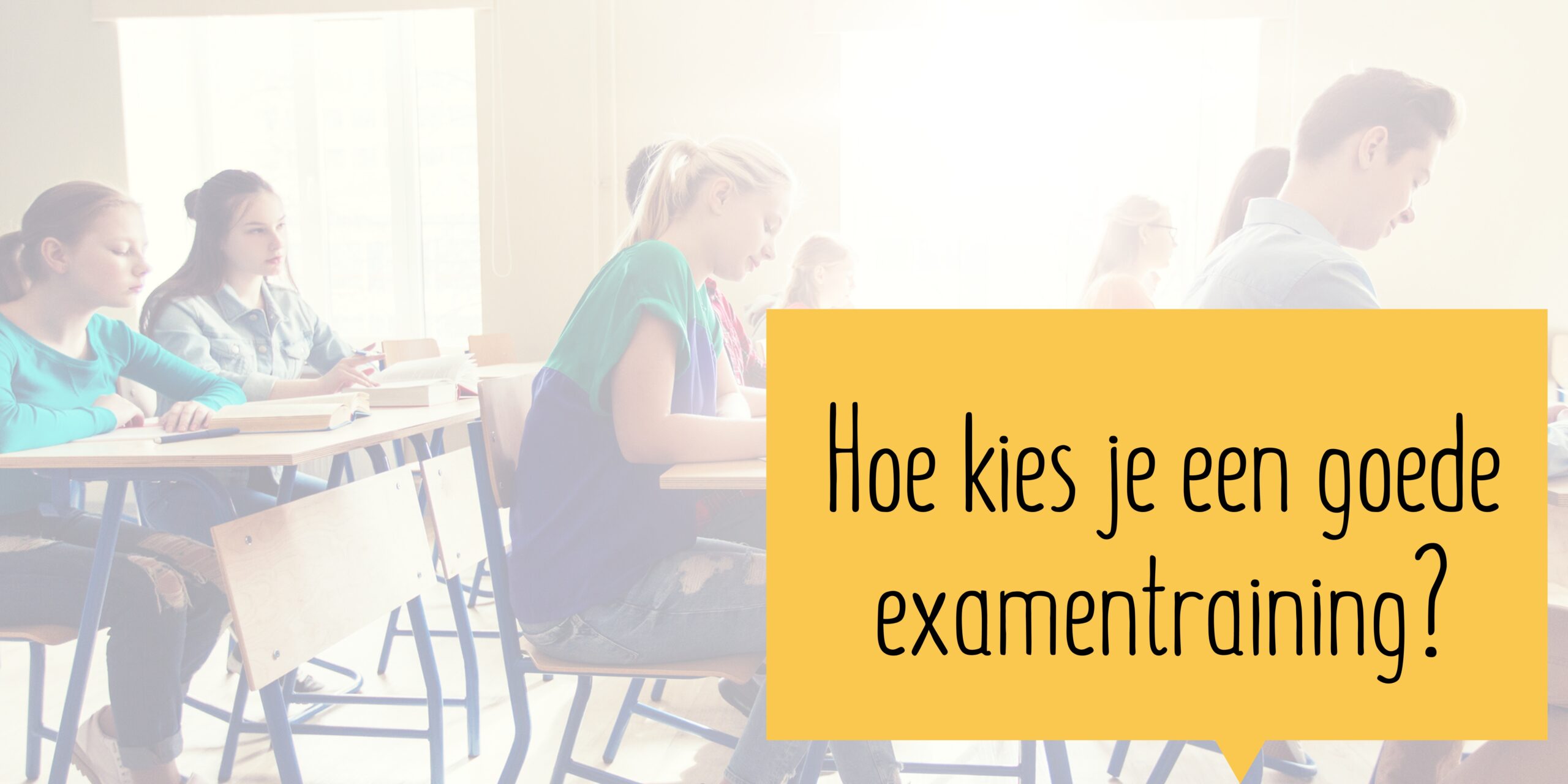 Hoe kies ik een goede examentraining?