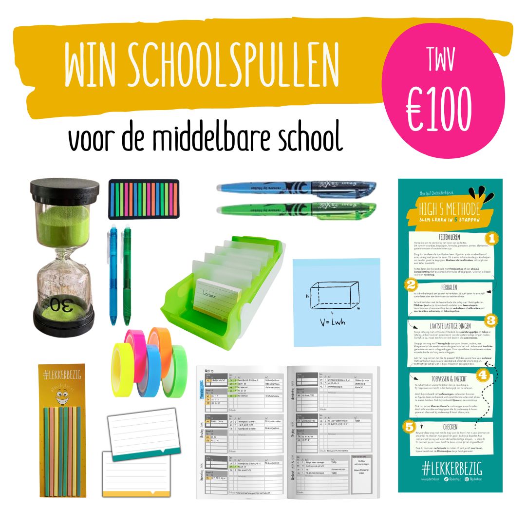 schoolspullen winnen